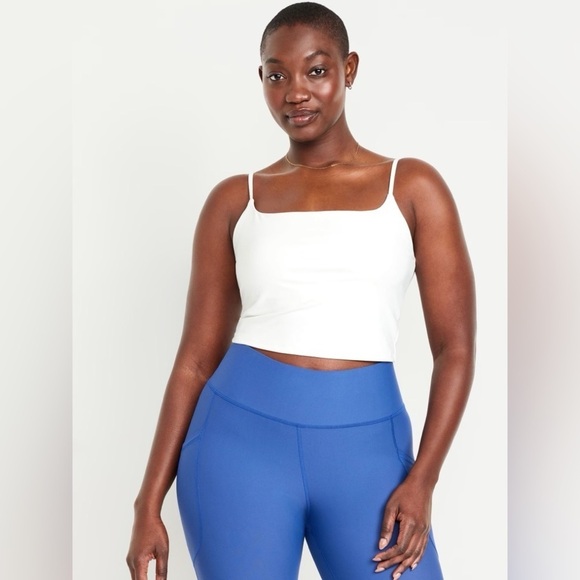 NWT! White Light Support Strappy PowerSoft Longline Sports Bra - Size XL 🤎 - Picture 3 of 6